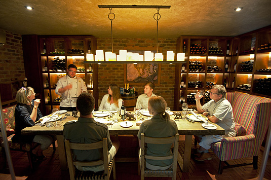 Camp Jabulani private fine dining Wine Cellar Main Lodge Greater Kruger Kapama South Africa